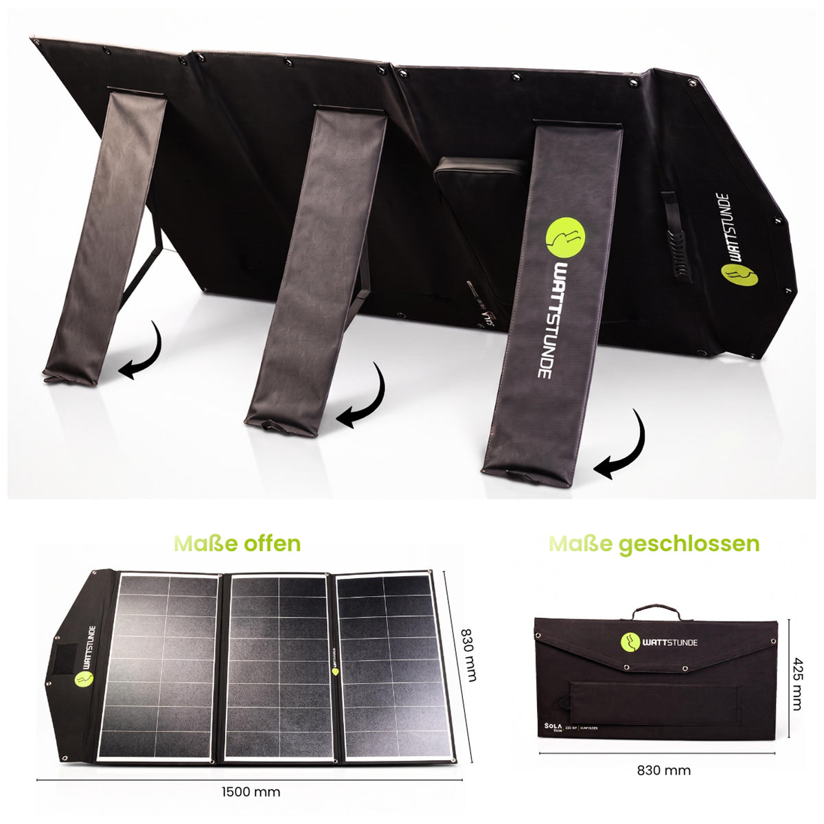 EcoFlow DELTA 3 Max Plus Powerstation Bundle mit WATTSTUNDE® SOLA Ease+ 200 Wp SunFolder Solartasche