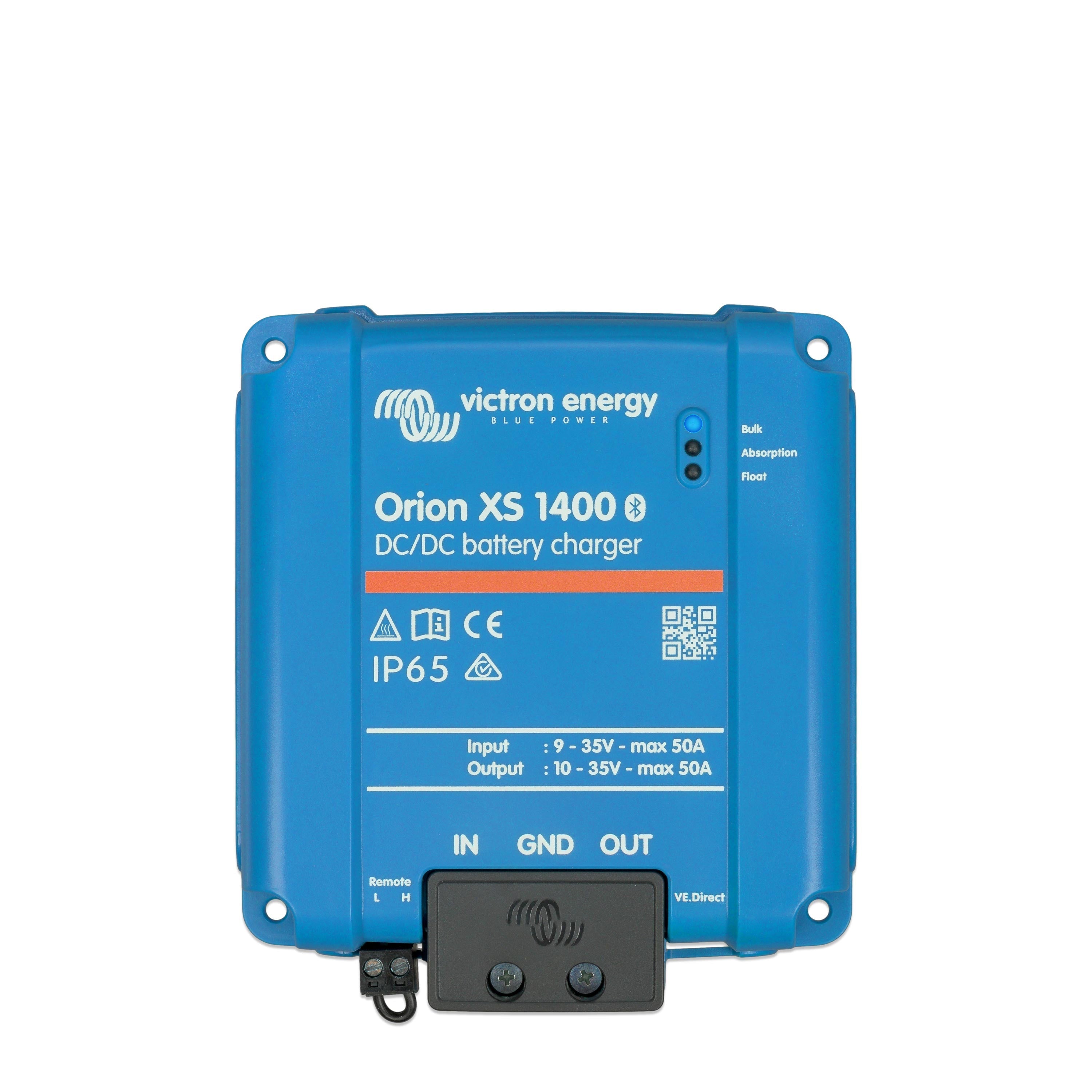 Charging booster set with Victron Orion XS 1400 DC-DC and connection cable for starter and auxiliary battery 5 m