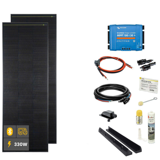 330 W SOLA Frame Black Wohnmobil Komplettset schwarz
