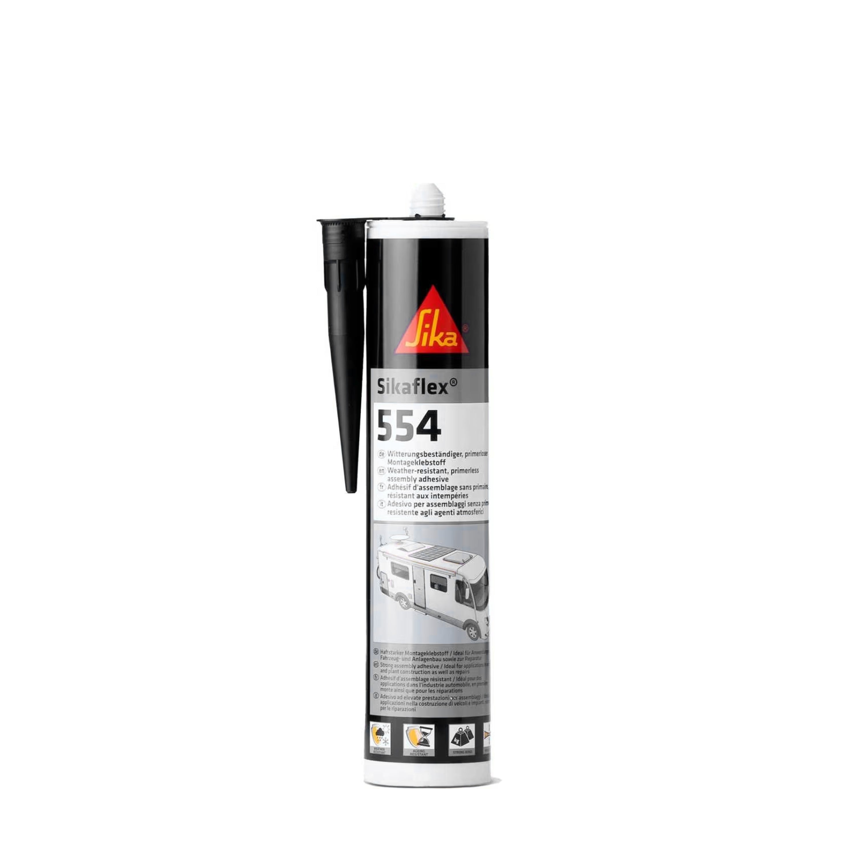 Sikaflex 554 (Sika 252i Nachfolger) 300 ml Konstruktionskleber schwarz