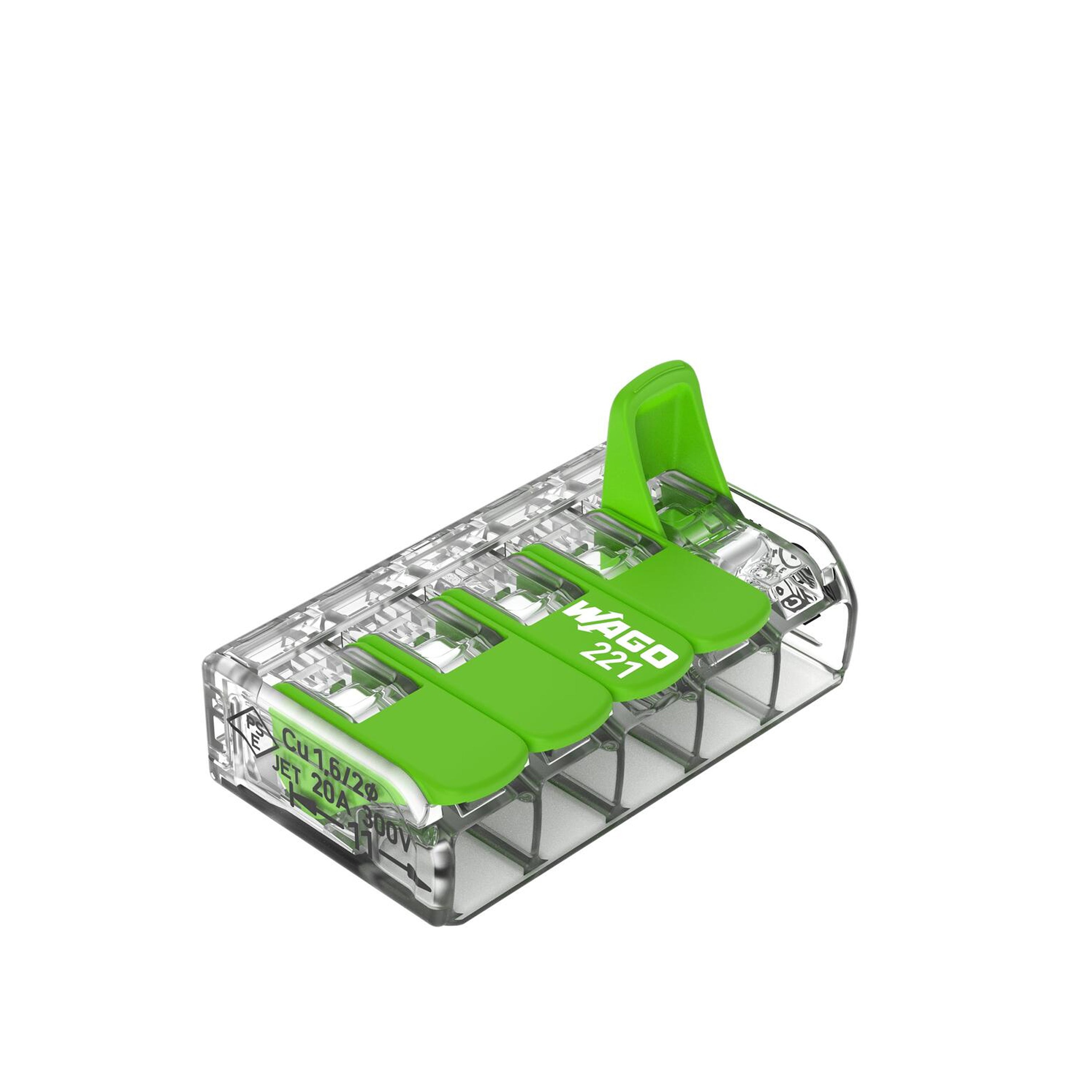 WAGO Verbindungsklemme Green Range flexibel bis 4mm² - 221-425