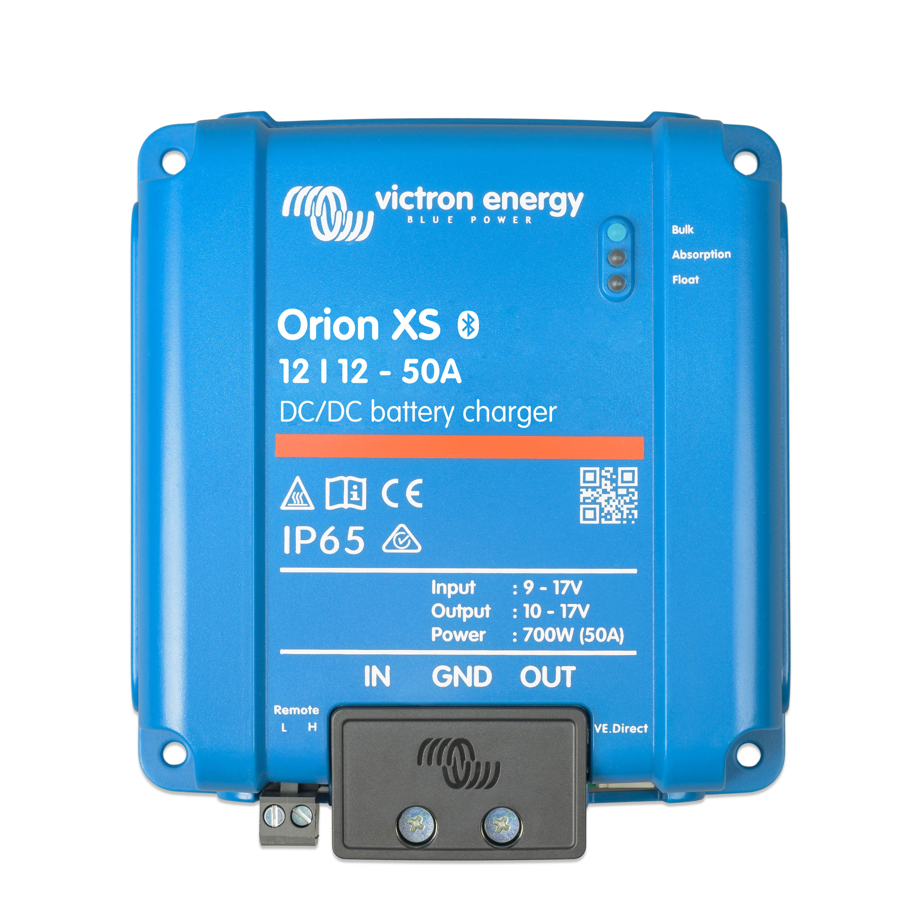 Charging booster set with Victron Orion XS 12/12-50A and connection cable for starter and board battery 5 m