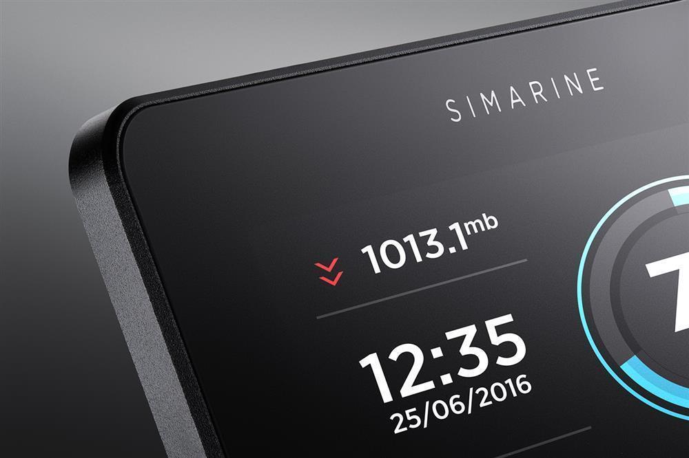Simarine PICO Batteriemonitor - mit Rahmen schwarz