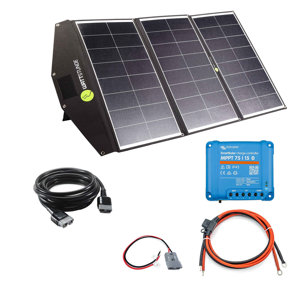 Variationsset - WATTSTUNDE SOLA Ease+ 200 W SunFolder Solartasche & Victron SmartSolar 75/15 Ja