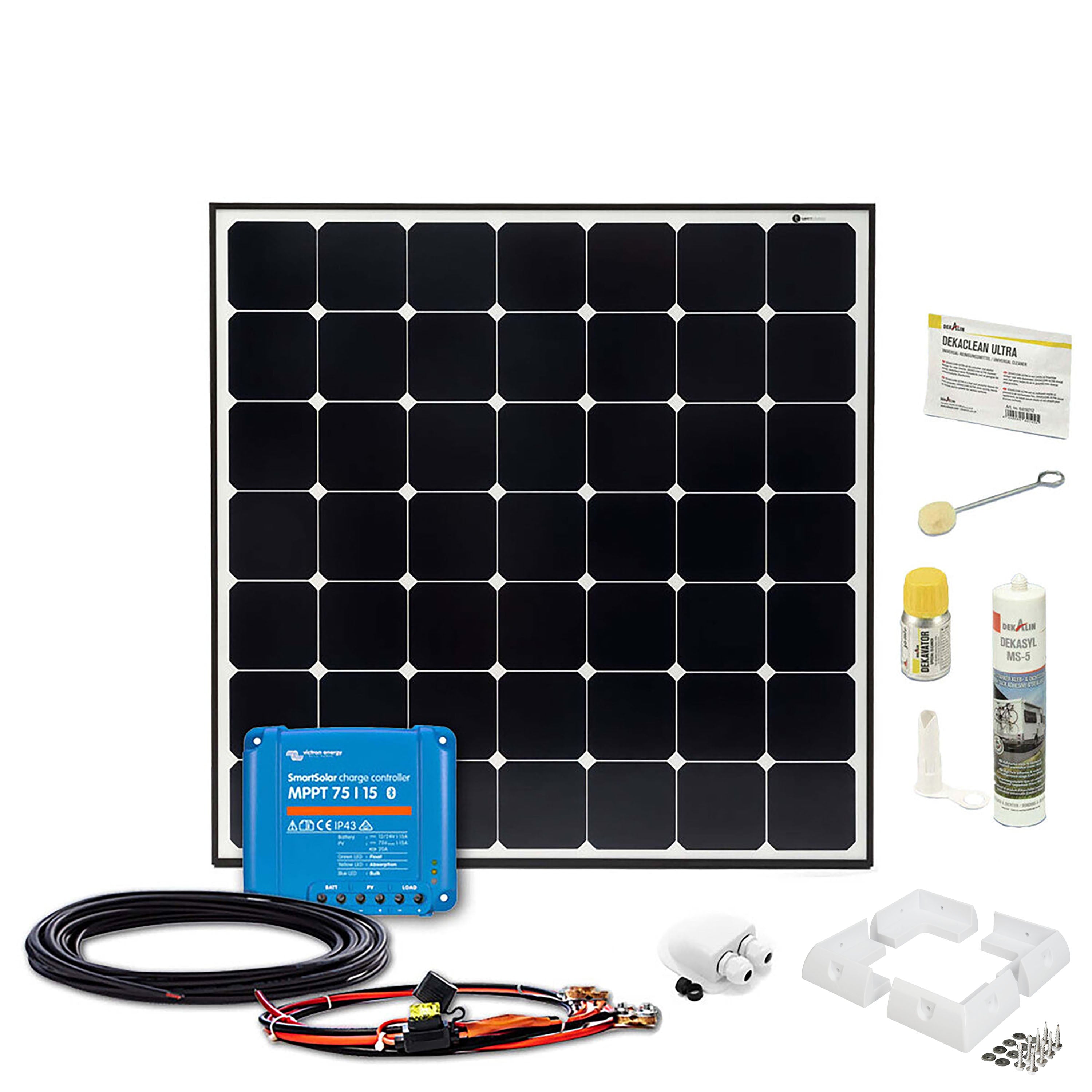SOLA Frame Daylight 190Wp Wohnmobil Solaranlage Victron SmartSolar 75/15