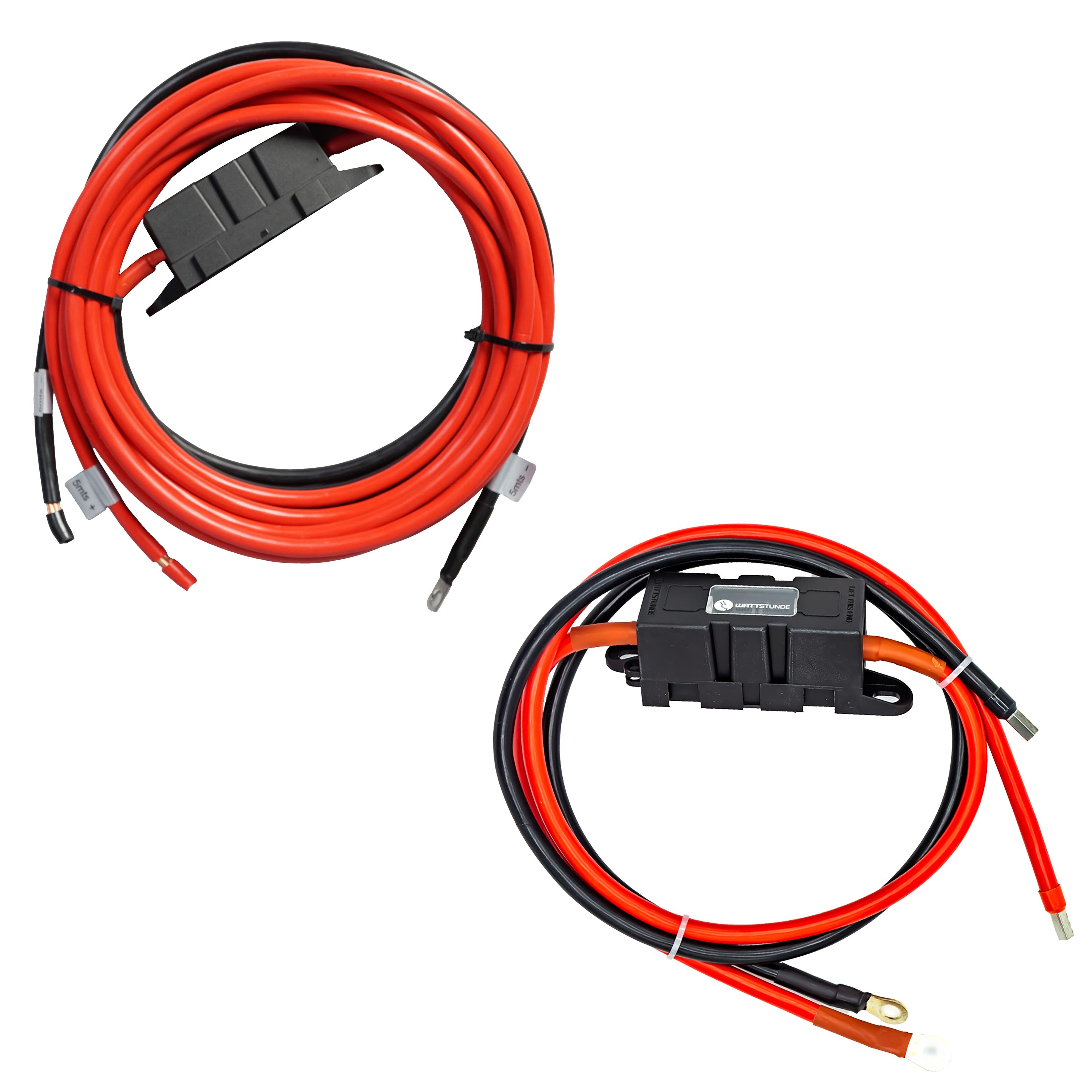 WATTSTUNDE Booster Kabelset für Starter- Aufbau-Batterie 5 m