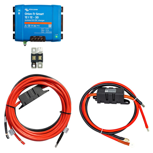 Ladebooster Set mit Victron Orion-Tr Smart 12/12-30 und Anschlusskabel für Start und Boardbatterie 5 m