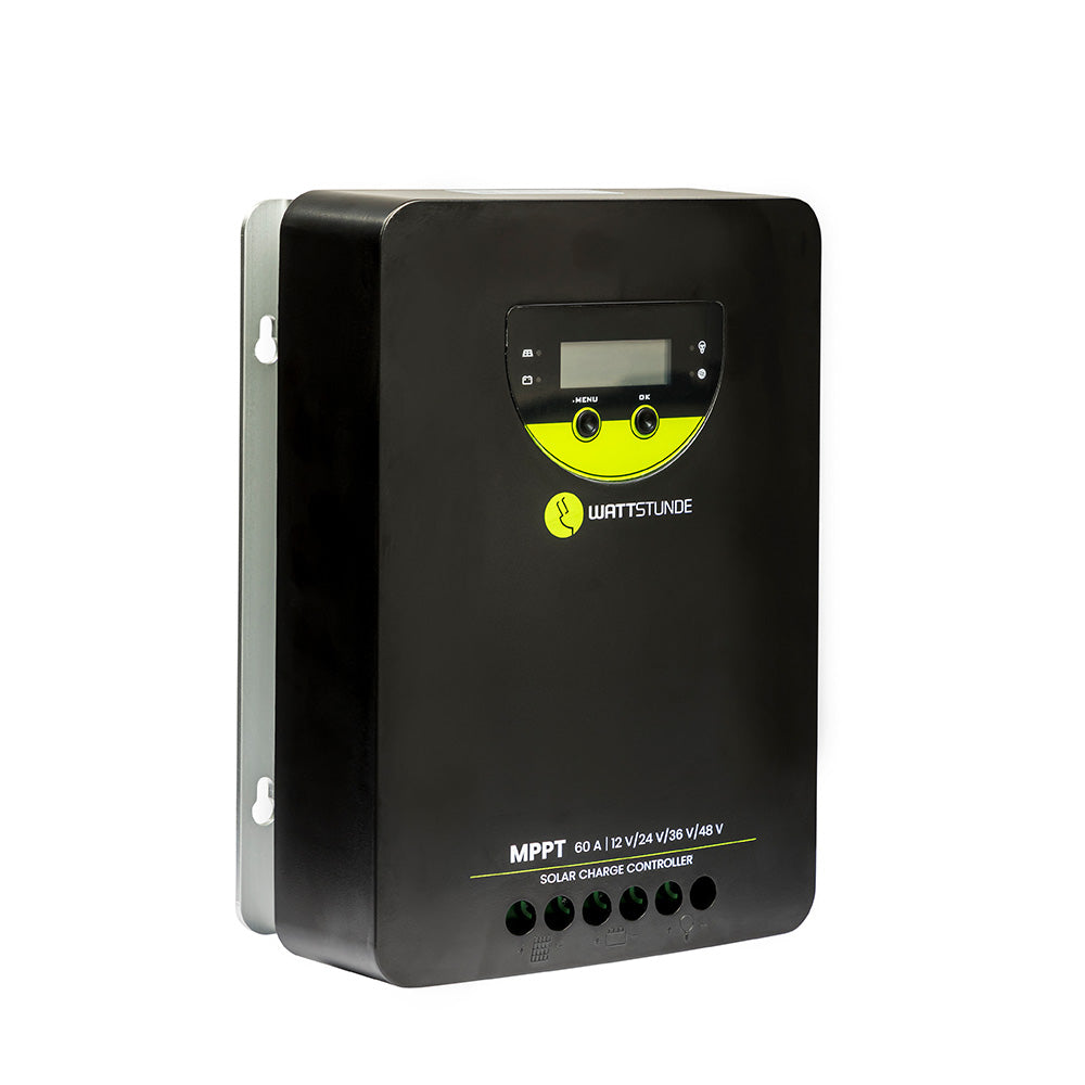 WATTSTUNDE® 60 A 140 V MPPT solar charge controller WLR-BT 60,140 MPPT 12 / 24 / 36 / 48 V
