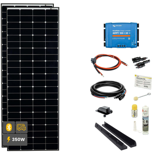 WATTSTUNDE® SOLA Frame Daylight Wohnmobil Komplettset 350 W schwarz