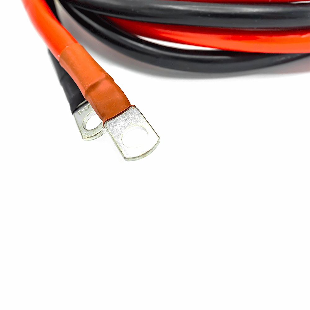 WATTSTUNDE® Sicherungskabel (mit Sicherungshalter) 2 x16 mm² M8/Aderendhülse 1 m rot/schwarz