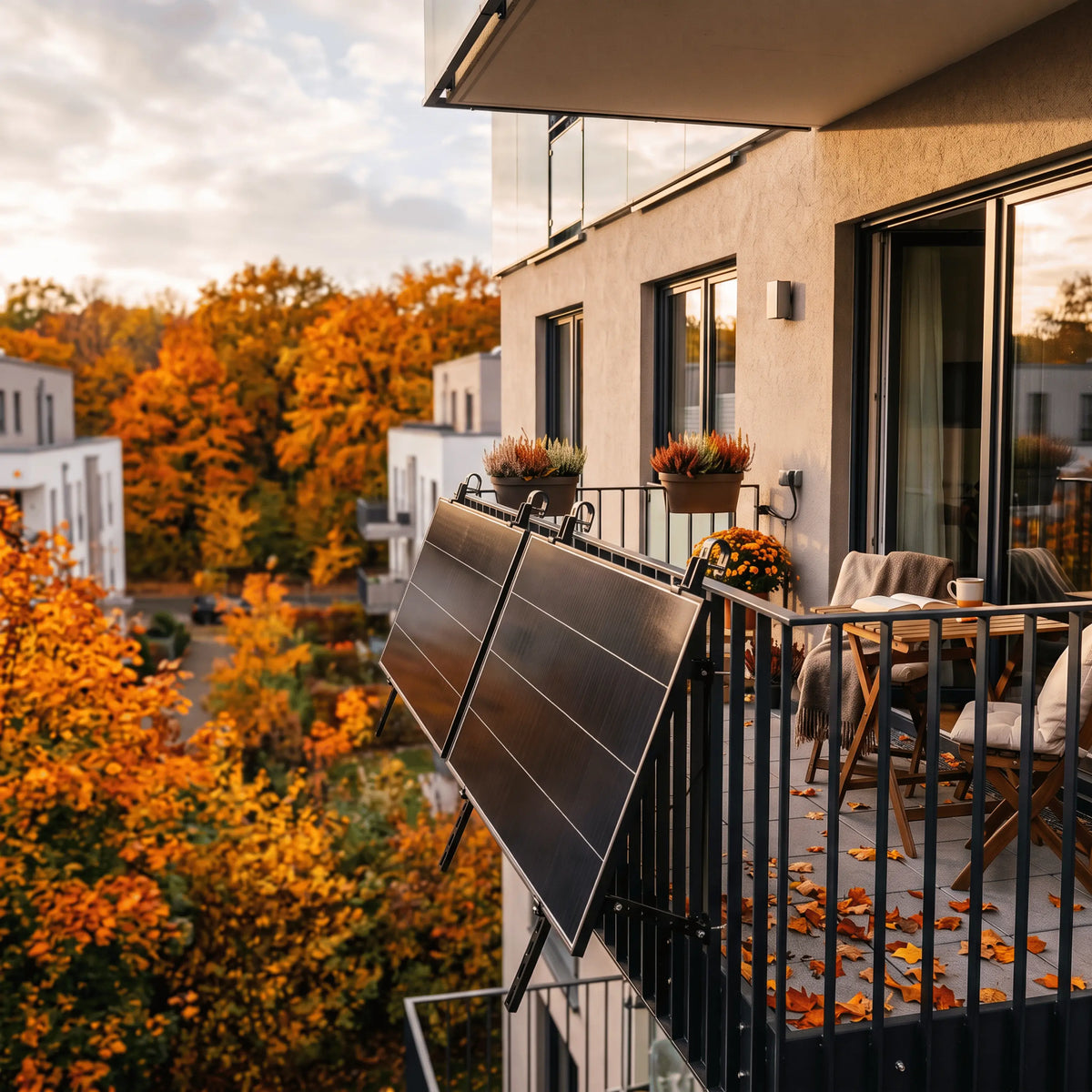 Solarstrom im Herbst und Winter: Warum Dein Balkonkraftwerk weniger liefert und was trotzdem drin ist