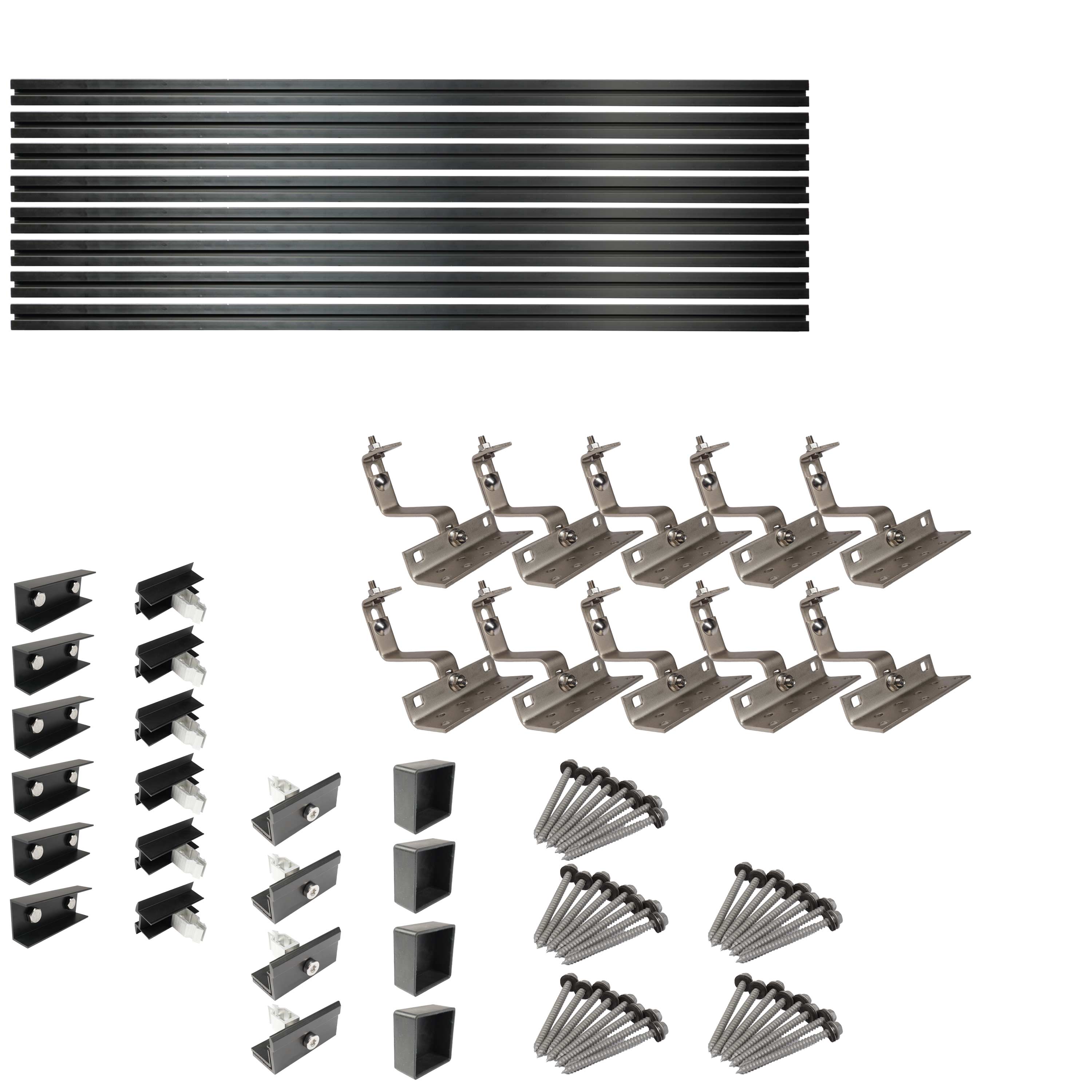 1425 W EcoFlow STREAM Ultra X Balkonkraftwerk | Set mit Mikrowechselrichter und 3x 475 W DAH bifacial Solarmodul mit Hausdachhalterung und 3,84 kWh Speicher