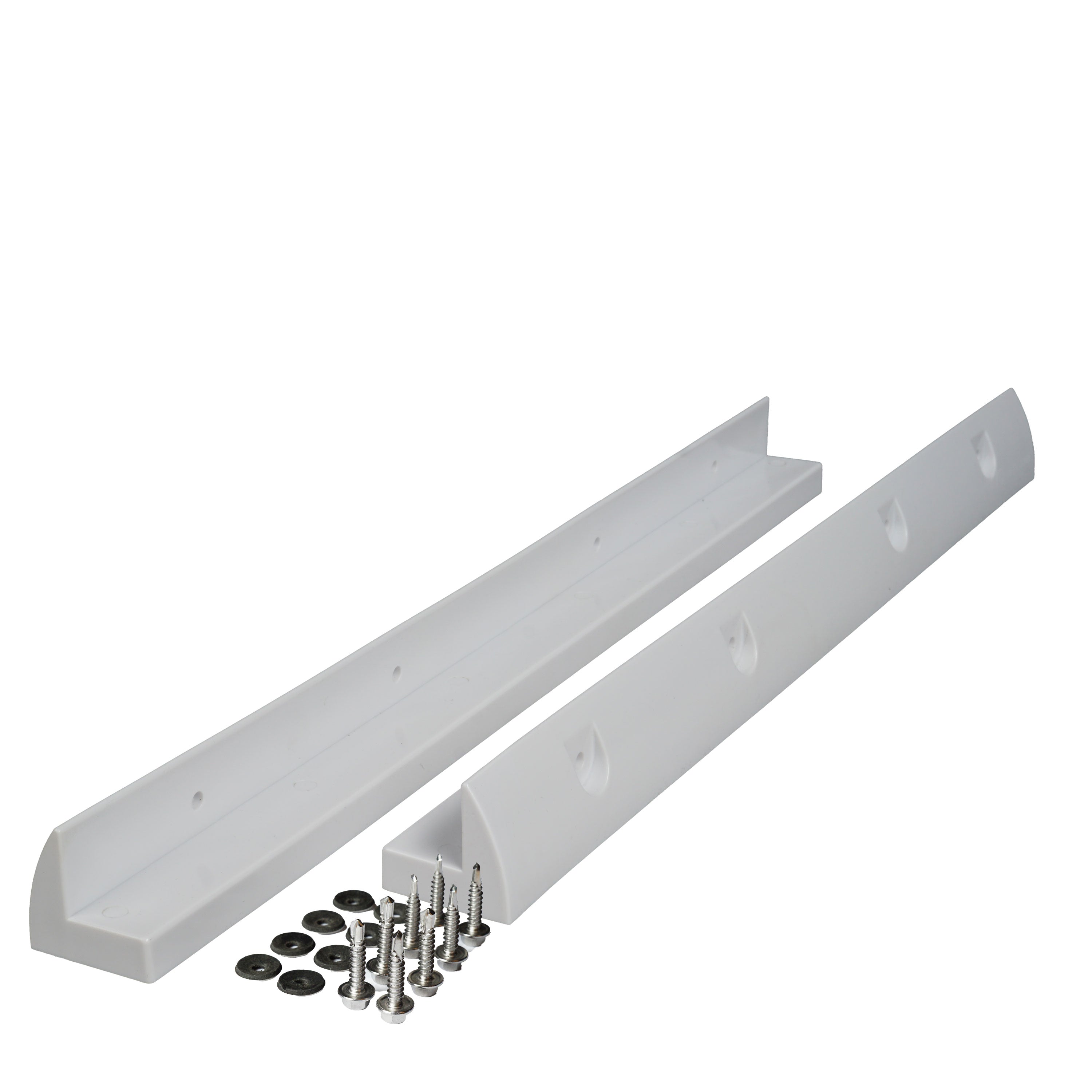 350W SOLA Frame Black Motorhome Complete Set White