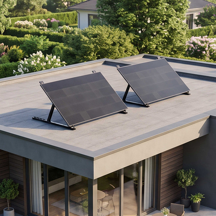WATTSTUNDE® flat roof solar module mount HST120 black