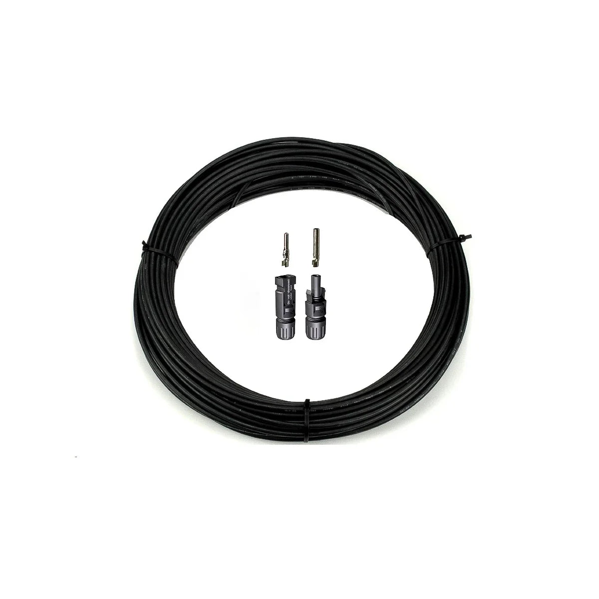 6mm² Solarkabel (L) + MC4 Stecker Set lose (20 Meter)