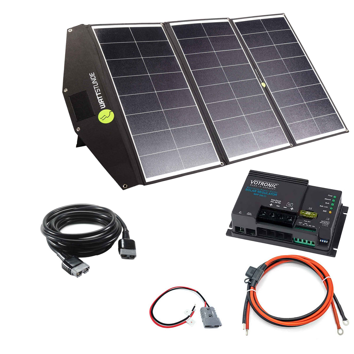 WATTSTUNDE SOLA Ease+ SunFolder 200 W Solartasche Variationsset Votronic MPP260 Ja