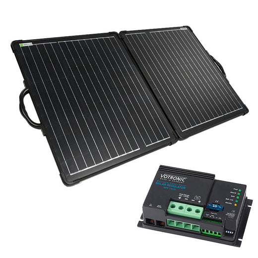 WATTSTUNDE 100W ULTRA LIGHT Solarkoffer WS100SUL mit Votronic MPP170 CI Laderegler