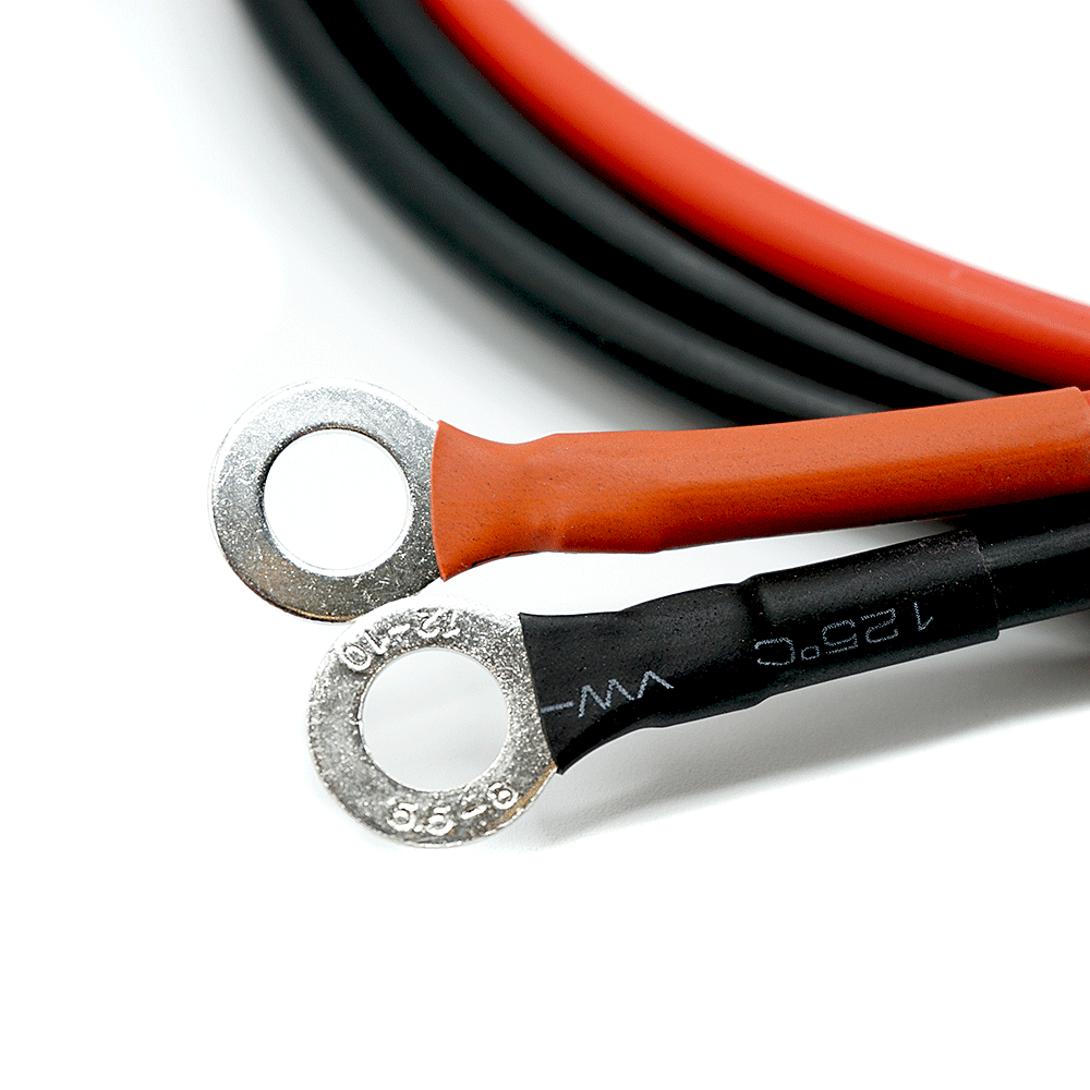 WATTSTUNDE® 6 mm² Batterieanschlußkabel BAKA30 mit 30 A Sicherung und Polklemmen im Set