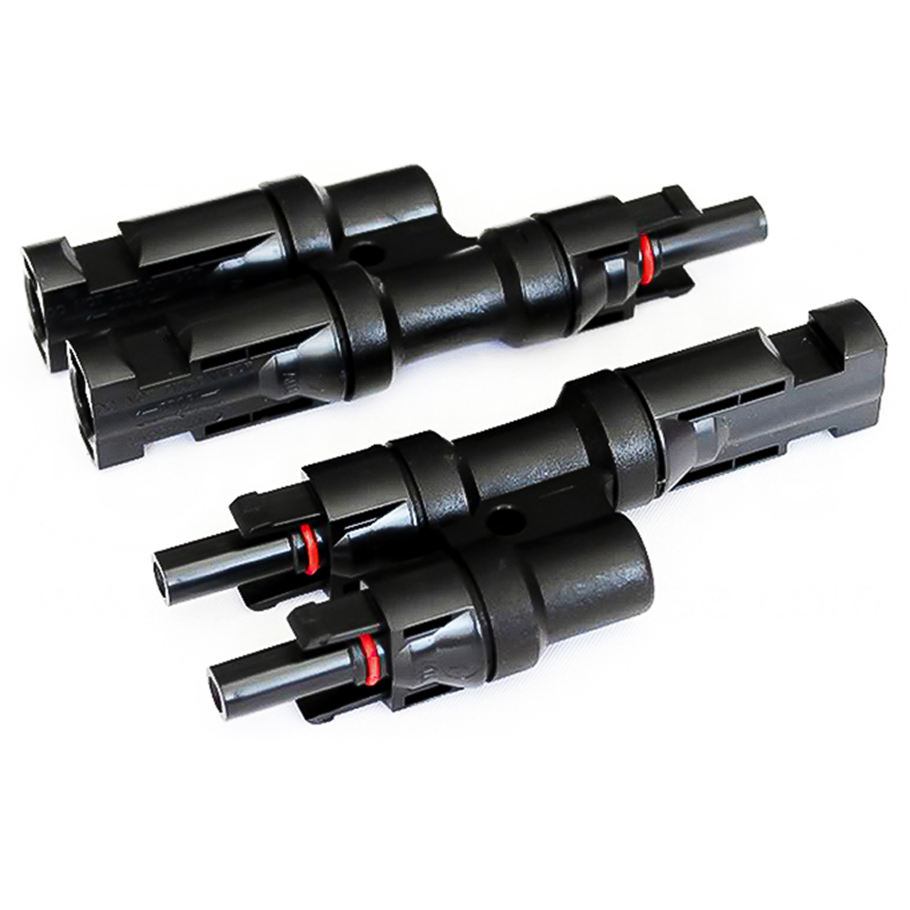 6mm² Anschluss Set II (L) - 2 Module parallel mit MC4 Stecker - 15m Solarkabel lose