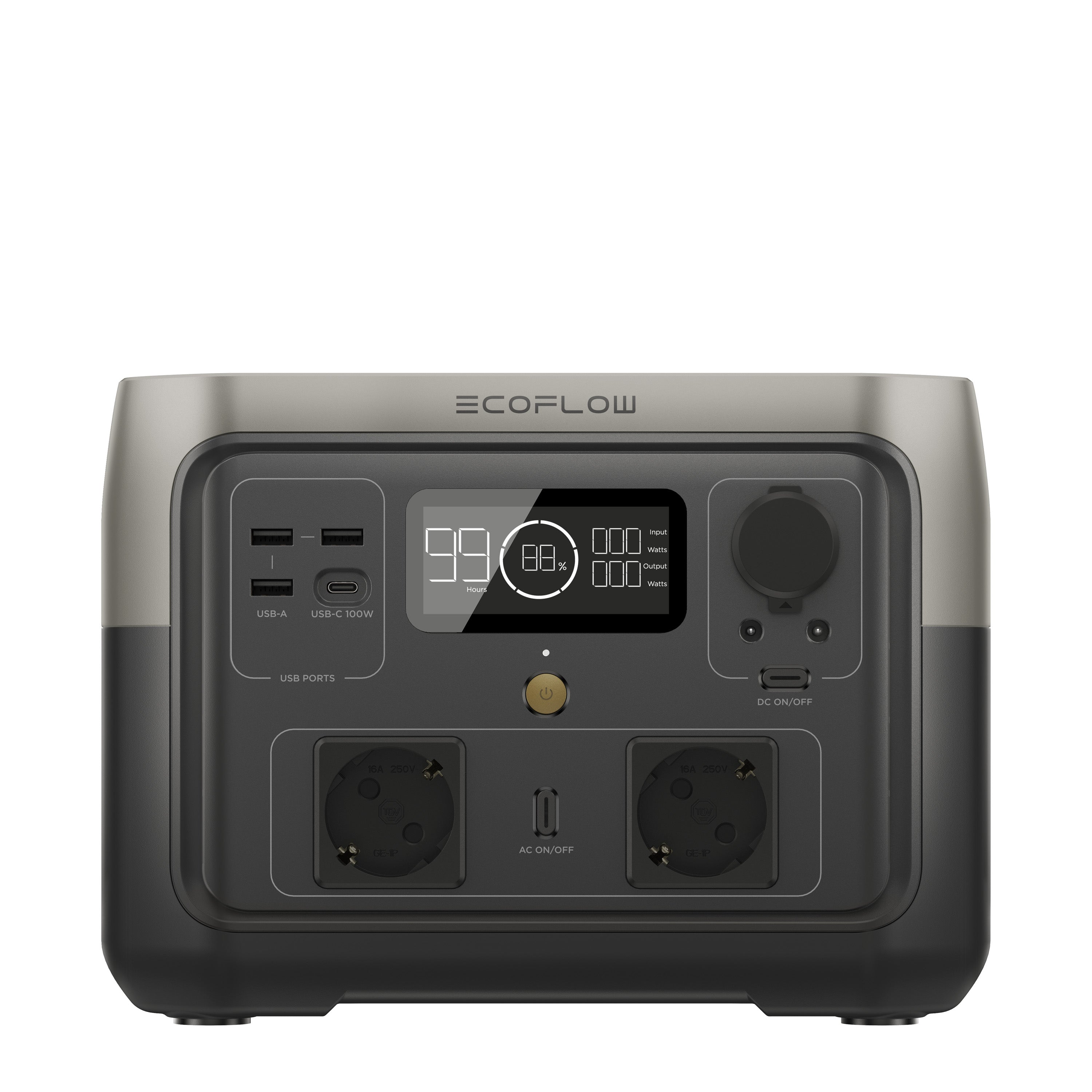 EcoFlow RIVER 2 MAX Powerstation Bundle mit WATTSTUNDE SOLA Ease 100W SunFolder Solartasche