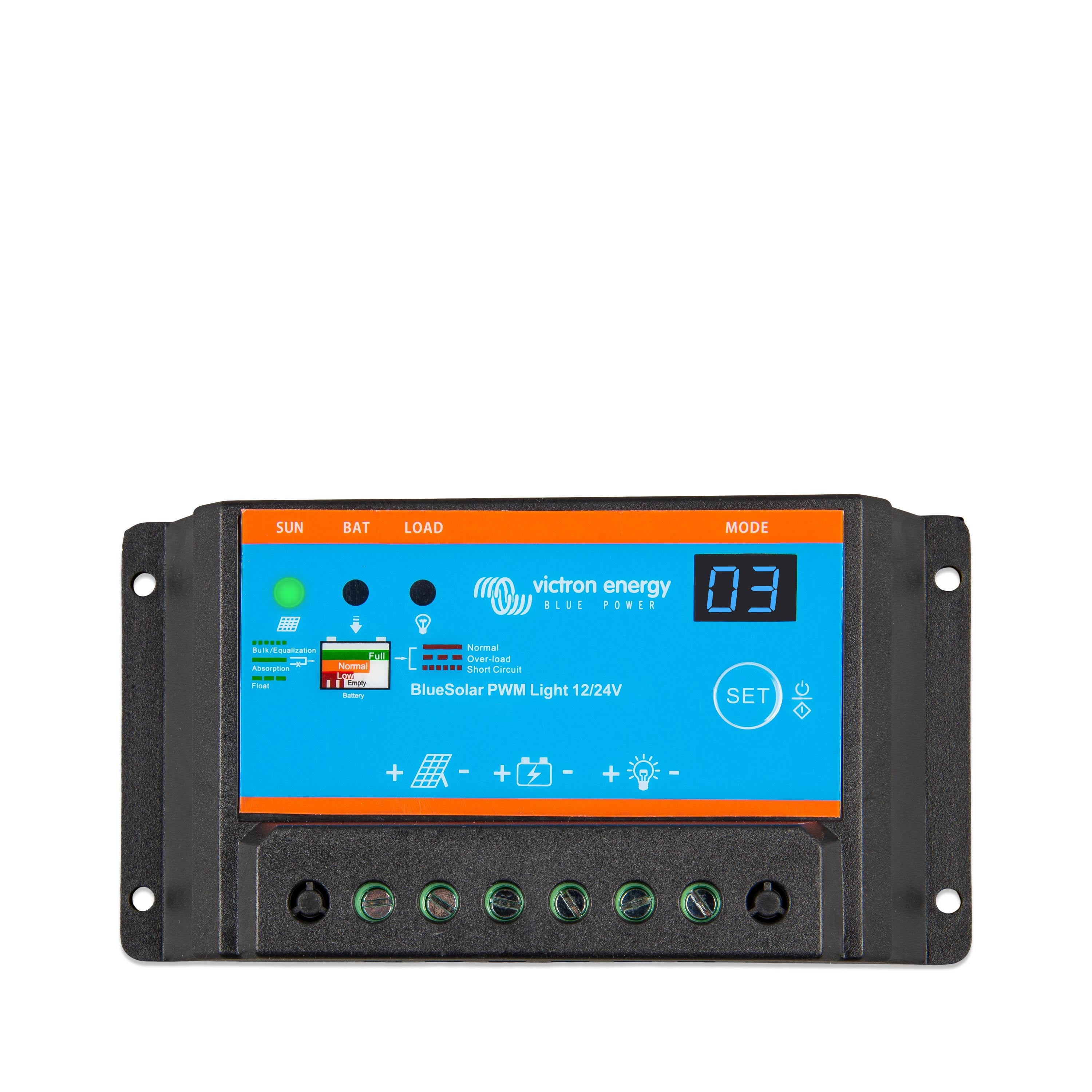 Victron BlueSolar PWM-Light Charge Controller 12/24V-20A