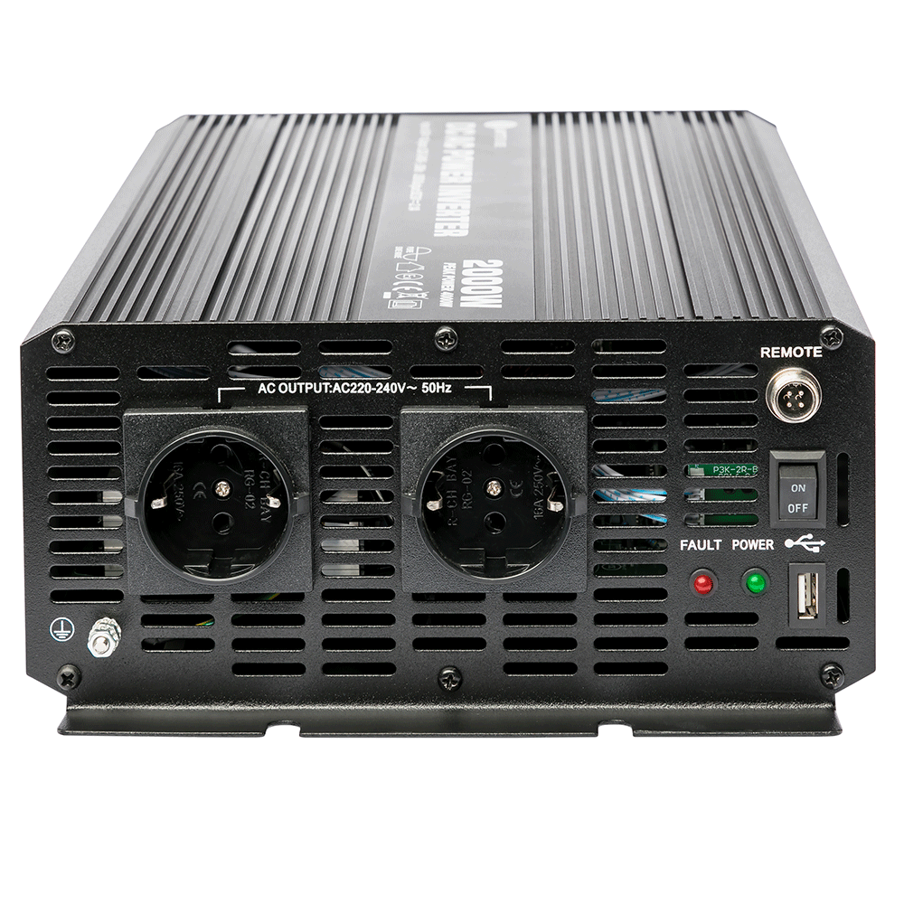 WATTSTUNDE® 2000 W / 4000 W 24 V Sinus Spannungswandler WS24/2000SI