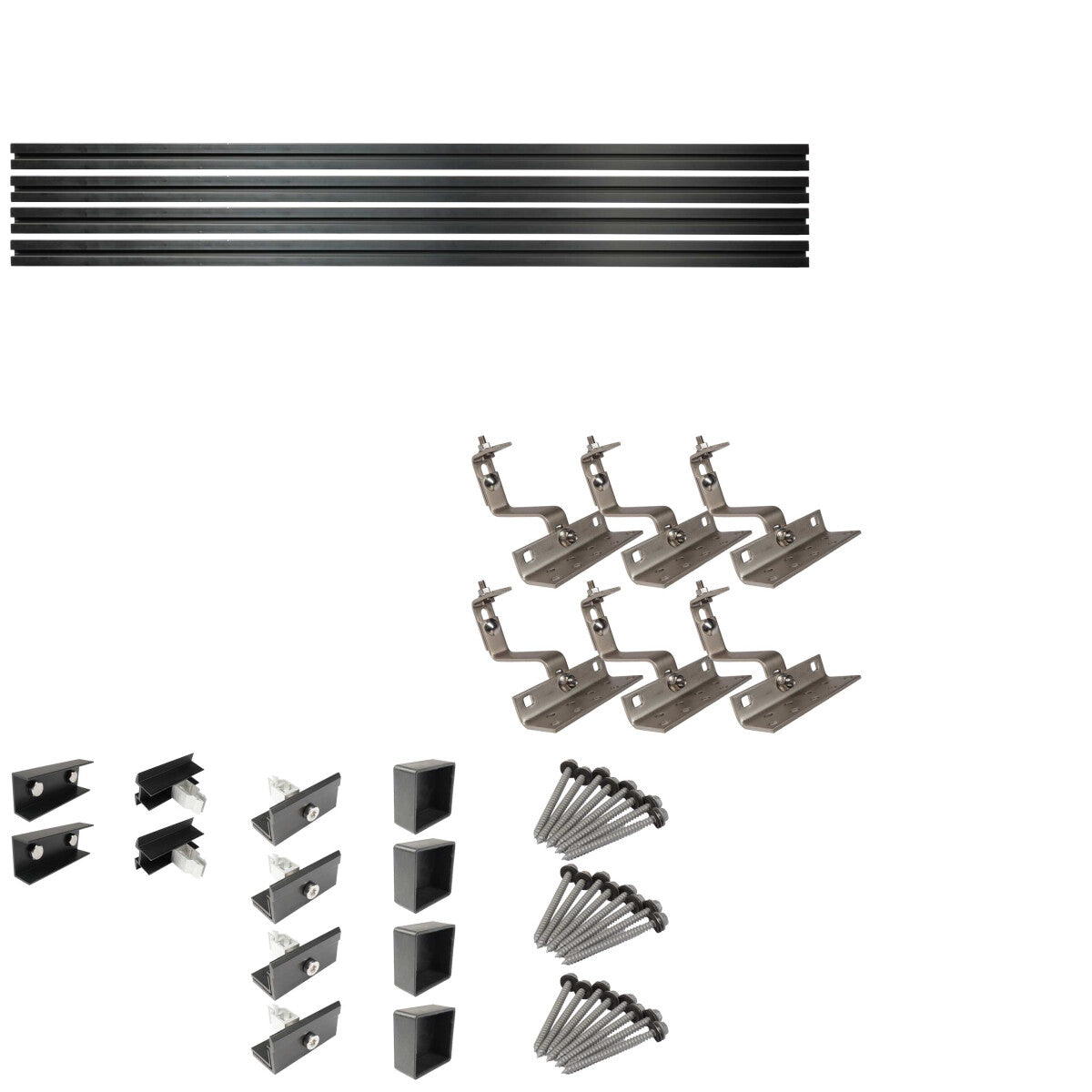 WATTSTUNDE® Hausdachhalterung Set für 2 Module